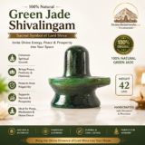 Green Jade Shiva Lingam – Natural Semi Precious Stone